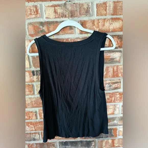 Aerie Black Tie Front Sleeveless tank - Picture 2 of 7